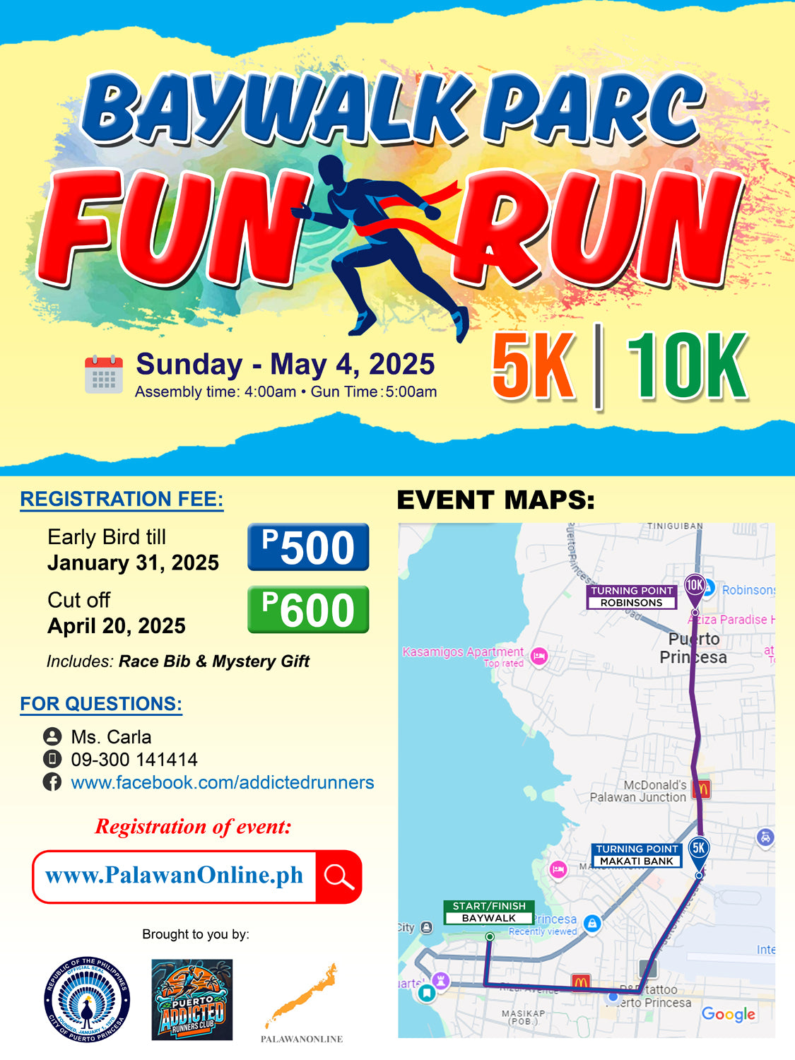 MAY 4 - BAYWALK PARC FUN RUN 5km & 10km