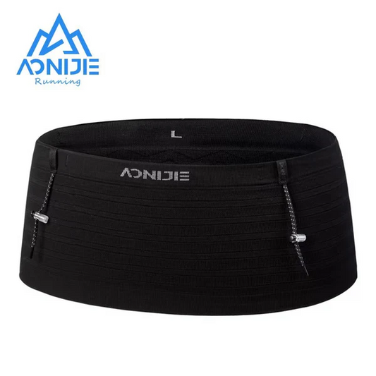 Aonijie SPORTS Waist Bag with Bib Number Holder W8116 - BLACK