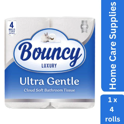 Bouncy Ultra Gentle Cloud Soft Bathroom Tissue 3 PLY - BTVP 24/4/200