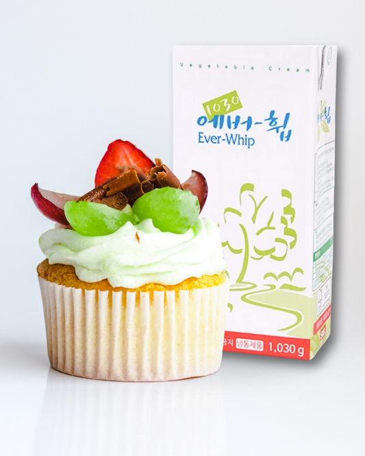Everwhip NON DAIRY WHIPPING CREAM 1 Liter - Sugar free, Vegetarian friendly - DO NOT REFREEZE
