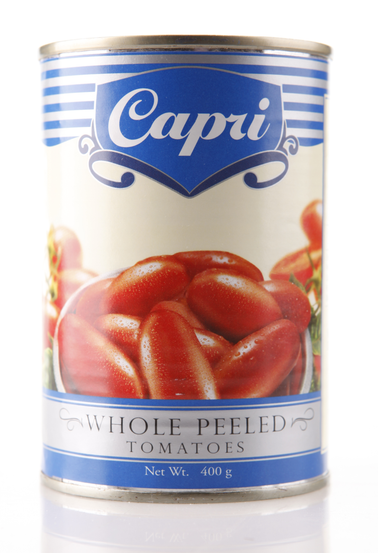 Capri Whole Peeled Canned Tomatoes 400g