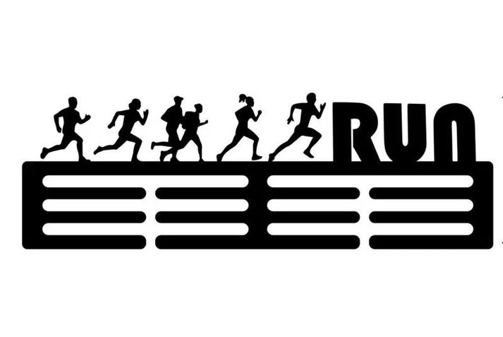 RUN (Metal) – MEDAL HANGER 40cm x 12cm