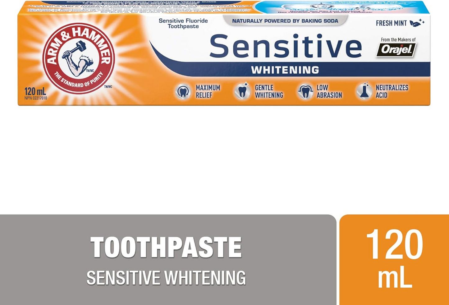 Arm & Hammer SENSITIVE WHITENING 120ml