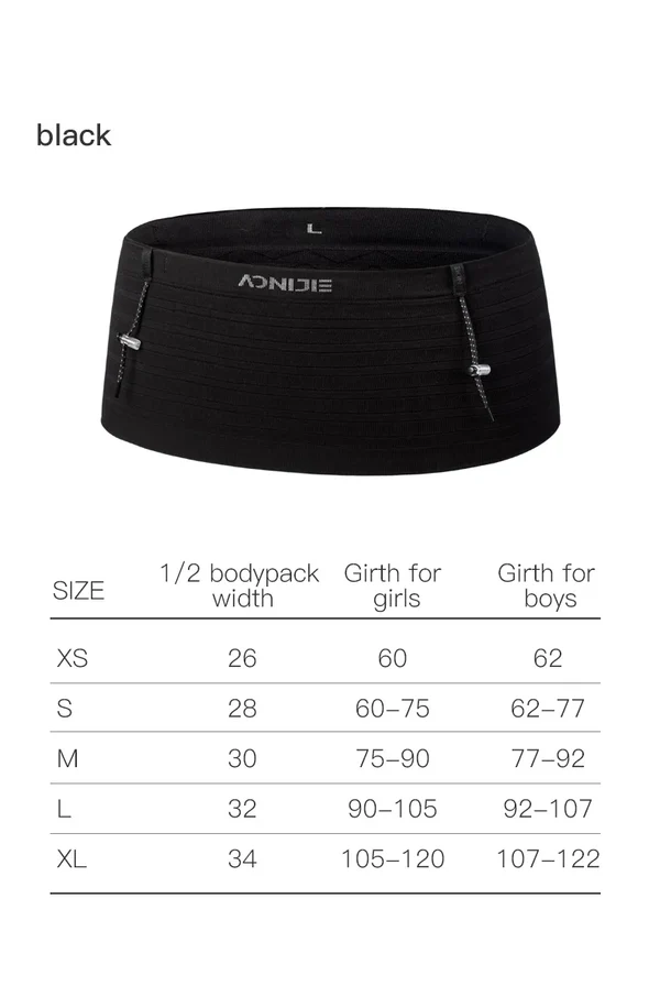 Aonijie SPORTS Waist Bag with Bib Number Holder W8116 - GREEN