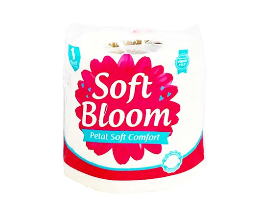 Soft Bloom Petal Soft Comfort Tissue 2-Ply 150 Pulls 1 Roll - BTVP BLOOM 96/1/150