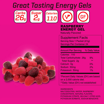 1 Box Carb Boom! Energy Gel - Raspberry 24pcs