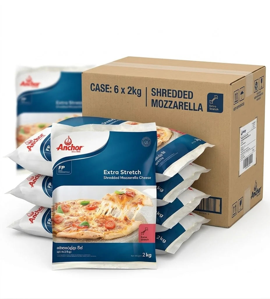 Anchor Shredded MOZZARELLA Cheese Extra Stretch 2kg
