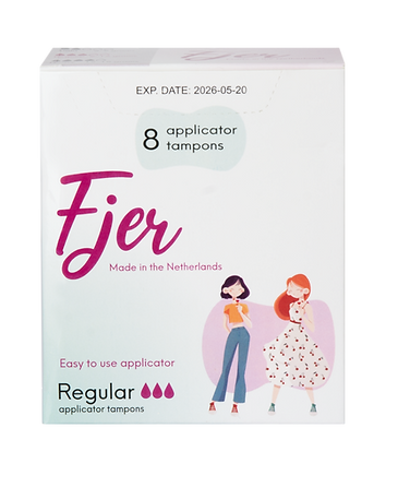 Fjer TAMPONS Regular 8 pieces with APPLICATOR