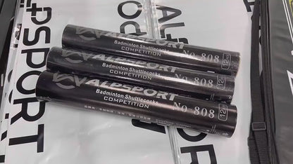 ALPSPORT White Goose Feather Shuttlecock -  808 12pcs/Tube
