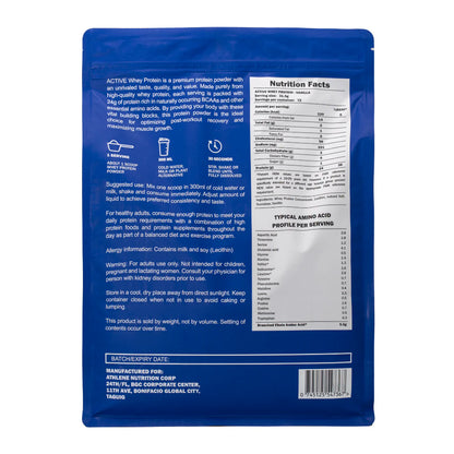 ATHLENE ACTIVE WHEY PROTEIN 5lbs (2.27kg) - 75 servings