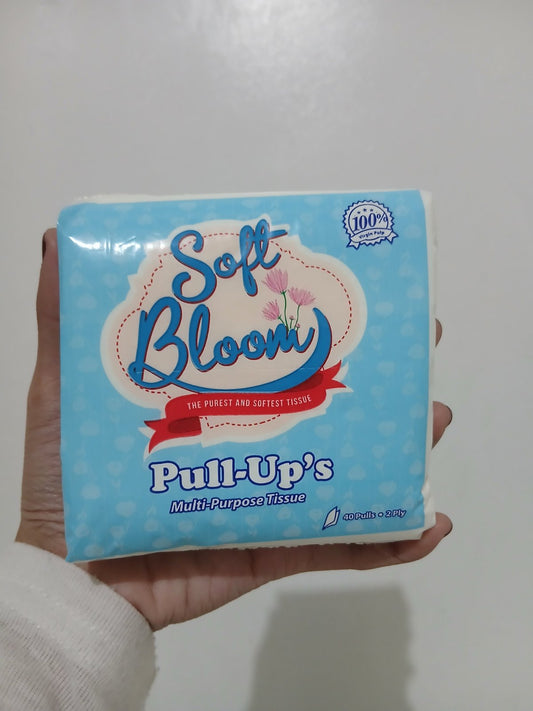 Soft Bloom Pull-Up's Facial Tissue 40 sheets - FTVP 180/40 2 ply
